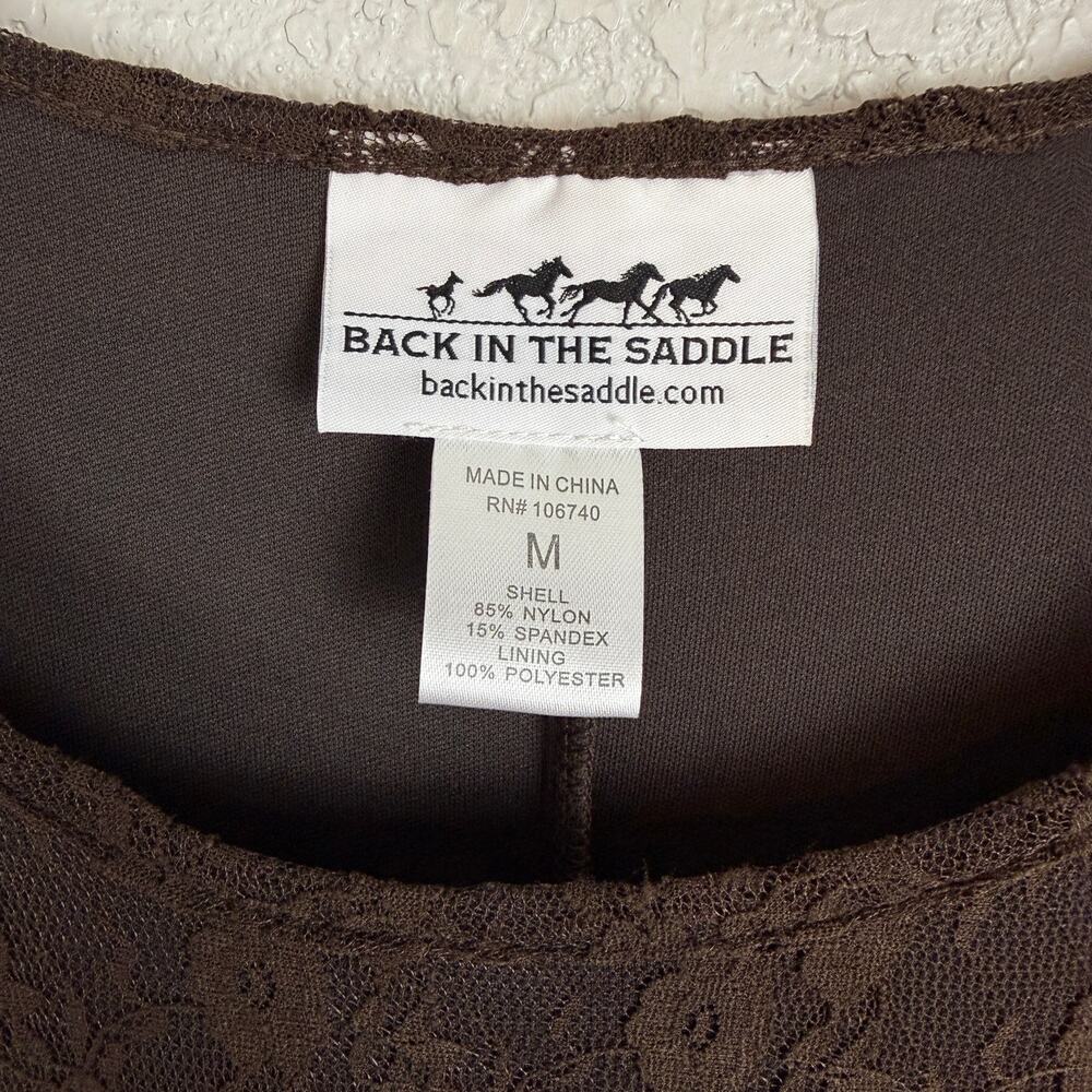 Back in the Saddle Heirloom Lace Lined Dress Brown M Boho Cowgirl Whimsigoth EUC - Picture 8 of 10